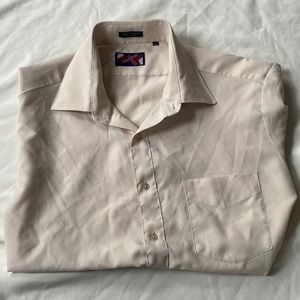 Vintage Charing Cross men’s cream button-up shirt